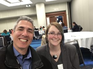 Heather Hagenbuch and James Martinez at AERA